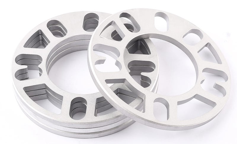 ZHTEAPR 4pc Universal Wheel Spacers Adapters for Most 4Lug 5Lug Vehicle PCD 4x98 4x100 4x108 4x110 4x112 4x114.3 4x120 4x4.5 5x100 5x110 5x108 5x112 5x114.3 5x120 5x4.5 (8mm Thick) - Image 3